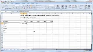 Excel how to use a 3D reference to add worksheets by Chris Menard [upl. by Silletram148]