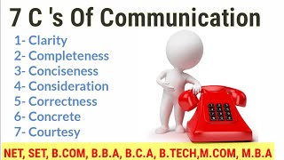 7 Cs of Communication 🗣 Principles of Effective Communication  For NET SET BCOM BBA BCA [upl. by Nola]