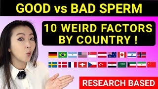 10 WEIRD factors determine good vs bad sperm by country  Research thatll really SURPRISE you [upl. by Cathi]