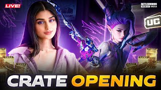 50000 uc crate opening 🔥😆 BGMI WITH PAYAL [upl. by Notaek]