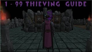 Runescape 1  99 thieving guide ironmannormal accounts [upl. by Assiral723]