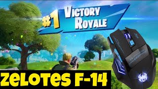 Zelotes F14 Gaming Mouse Fortnite Gameplay [upl. by Ender206]