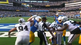 Jack Jones amp Josh Palmer EJECTED After Raiders and Chargers FIGHT 😳 [upl. by Tatum]