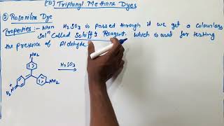 Rosaniline dye synthesis amp properties bsc 3rd year [upl. by Toffic]