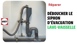 Comment déboucher le siphon de vidange sur lévacuation de votre lave vaisselle [upl. by Herculie388]