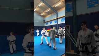 Black Belt grading sparring action [upl. by Evanne]