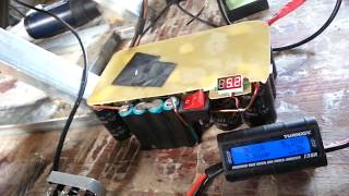 Testing Ebike Hub motor charging battery and super capacitors  wind turbine project [upl. by Cioffred996]