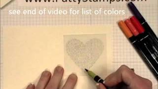 Stampin Up Designer Cuts Stained Glass heart card [upl. by Abihsat]