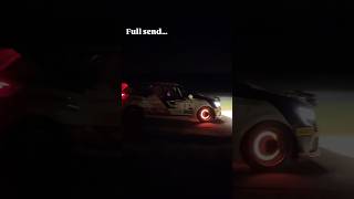 Night Rally red hot brake anti lag 🔥 rally automobile automotive race foryou youtubeshorts [upl. by Ainimreh]