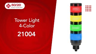 8020 4 Color Andon Light 21004 [upl. by Sage]