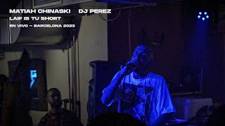 Matiah Chinaski  Laif is tu short En Vivo Barcelona [upl. by Adigun603]