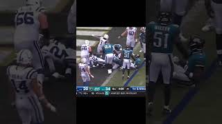 Trey Sermon 1 yard TD score vs Jags Oct 6th 2024 Jags 37 Colts 34coltsnflshorts [upl. by Fairfax]