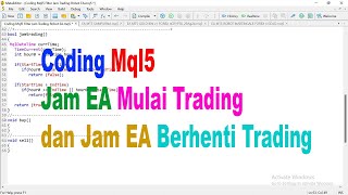 Coding Mql5 Filter Jam Trading Robot EA [upl. by Akkin404]