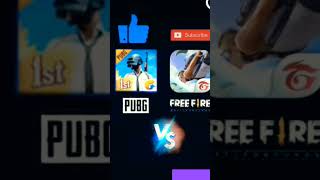 PUBG VS FREEFIRE🍷🗿 freefire bgmi [upl. by Ahsinit]