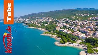 Crikvenica  der beliebte Badeort in der Kvarner Bucht Kroatien [upl. by Nyrraf]