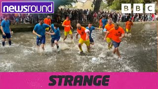 Strange News Bog snorkelling fun football amp more  Newsround [upl. by Boggers]