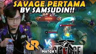 SAVAGE PERTAMA DI MPL SEASON INI GILA INI SAMSUDIN RAULNYA NGAMUK  RRQ VS ONIC MATCH 1 [upl. by Nivi]