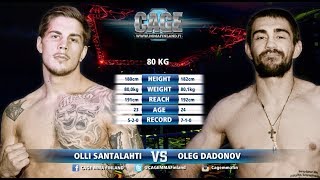 CAGE 41 Olli Santalahti vs Oleg Dadonov Full Fight MMA [upl. by Ayekim]