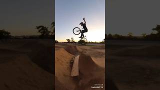 Bike park in the sunset bike trick [upl. by Savadove654]