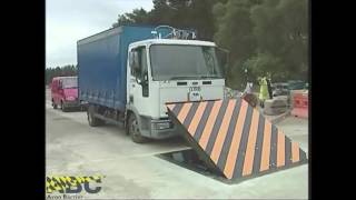 RB880CR Shallow K4 Road Blocker 50kph crash test [upl. by Theodosia]