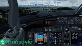 P3Dv4  RNAV approach into Corfu [upl. by Lienad]