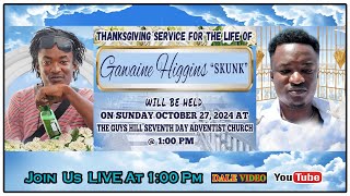 Gawaine Higgins Skunk Thanksgiving Service Live  Guys Hill SDA Church St Catherine [upl. by Nellie]