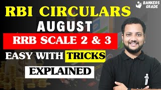 RBI Circular August EASY with Tricks explained  IBPS RRB Scale 2 GBO  IBPS RRB Scale 3 [upl. by Alasdair]