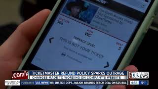 Ticketmaster refund policy sparks outrage [upl. by Nurse51]