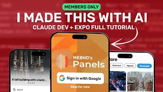 Extended Version I ReCreated MKBHDs Panels App with ClaudeDev  Expo Full Process amp Tutorial [upl. by Dougald]