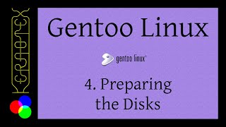 Gentoo 32bit and 64bit Installation 4 Preparing the Disks [upl. by Rovert89]