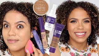 NEW Rimmel Stay Matte FoundationConcealer Full Face of Rimmel [upl. by Ecnerret]