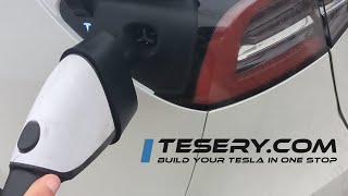 Testing the Tesery CCS1toTesla adapter at an EVGo Station [upl. by Cilla219]