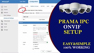 IP Camera ONVIF Setup  prama ip camera onvif setup [upl. by Anees370]