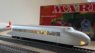 Märklin Schienenzeppelin 39777 Testfahrt [upl. by Rennie]