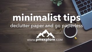 Declutter Paper and Go Paperless 🙌 👍  minimalist tips [upl. by Nixie]