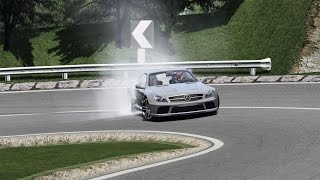 Mercedes SL65 AMG Black Series  Mountain Road  Assetto Corsa [upl. by Elleyoj]