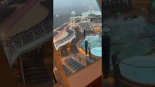 Atlantic Storm Rocks Voyager Of The Seas [upl. by Cerellia60]