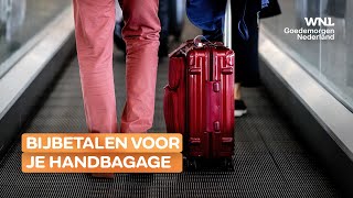 Bijbetalen voor je handbagage in het vliegtuig Het is een geldkwestie [upl. by Yurik]