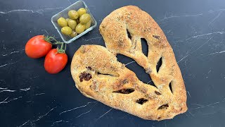 Olive amp SunDried Tomato Fougasse Bread [upl. by Essex]