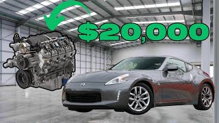 20000 370Z LS3 Motor Install Begins [upl. by Knick]