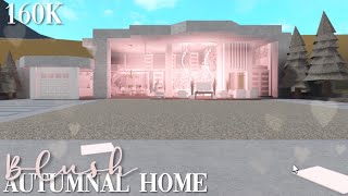 Bloxburg Modern Blush Autumnal Home  160k  iiseashxllz [upl. by Acireed]