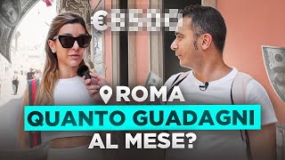 Quanto GUADAGNANO gli italiani  Stipendi vs costi ROMA [upl. by Auqinahc]