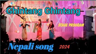 Ghintang Ghintang nepali songStage program 2024 [upl. by Shields190]