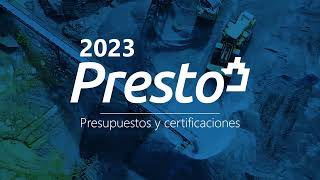 Curso Presto Online Presupuestos y Certificaciones 2023 [upl. by Notsur940]