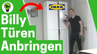 IKEA Billy Regal Türen Anbringen ✅ ULTIMATIVE ANLEITUNG Wie Oxberg Tür Montieren amp Einstellen [upl. by Skier]