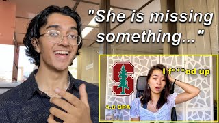 Stanford student reacts to “Why Stanford REJECTED me the “perfect” student” [upl. by Eylloh664]