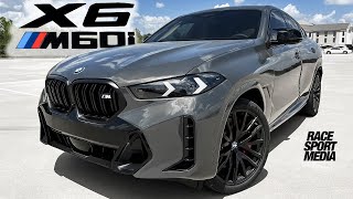 2024 BMW X6 M60i LCI Walkaround Interior Exterior  Exhaust Sound Revs [upl. by Odnamra631]