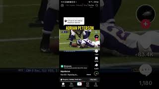 Adrian Peterson getting busy NFLlegends60daysin orionunlocked nfl [upl. by Lalage]