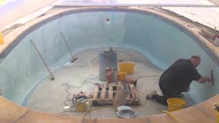 POOL PLASTER UK  PACELITE  BY DIAMOND POOL FINISHERS [upl. by Atnahs76]