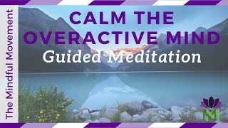 Meditation to Calm an Overactive Mind  Reduce Anxiety and Worry  Mindful Movement [upl. by Aelam190]